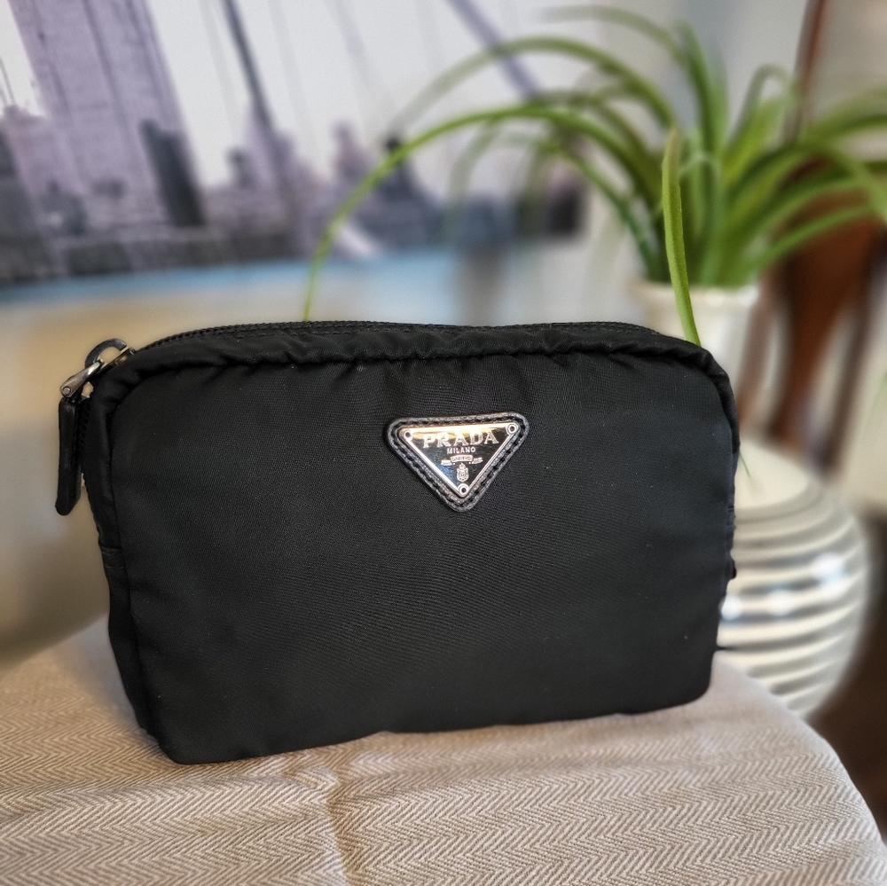 Prada Classic Black Cosmetic Bag
